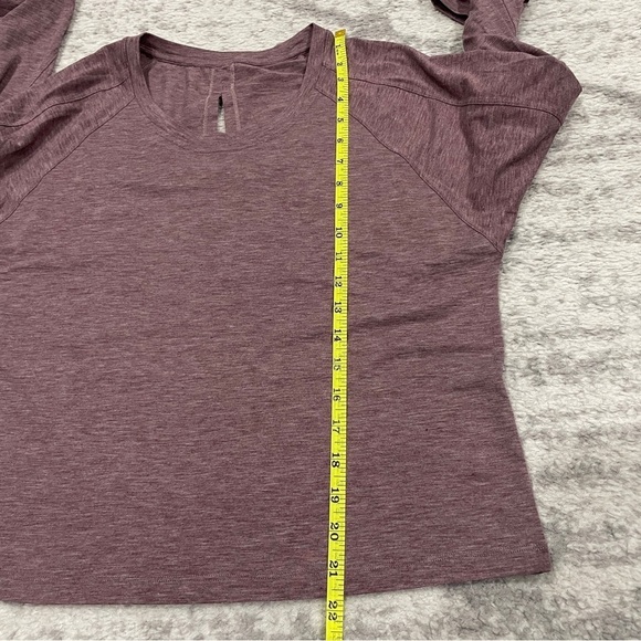 Lululemon Heathered Oxblood Box It Out Long Sleeve - Picture 11 of 11